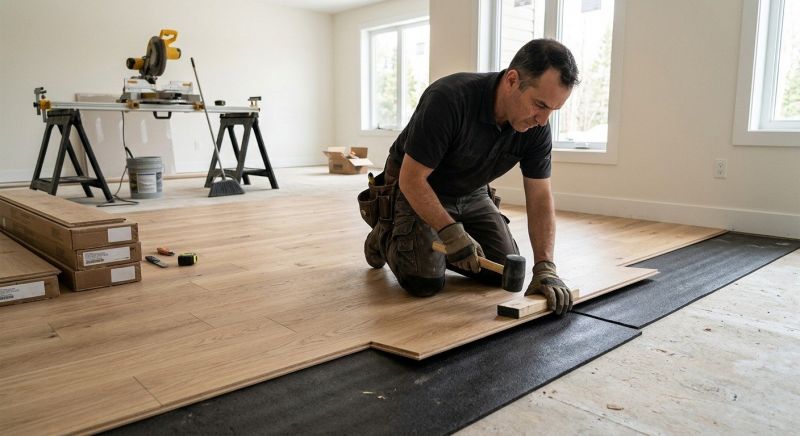 Engineered Wood Installation in Foxboro, MA