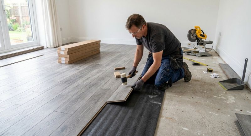 Laminate Floor Installation in Stoughton, MA