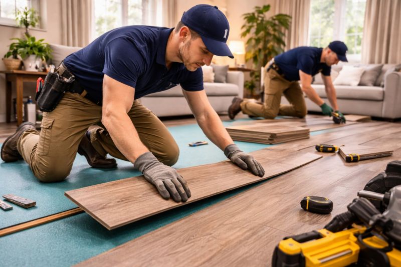 Laminate Floor Replacement in Norwell, MA