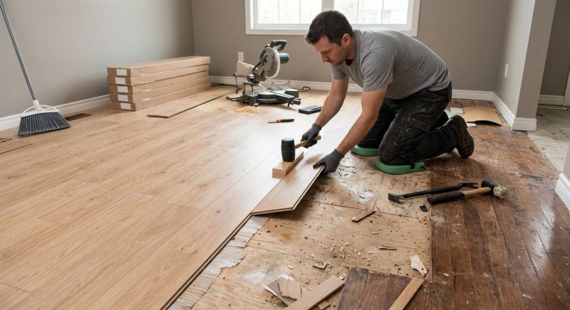 Laminate Floor Replacement in Roslindale, MA