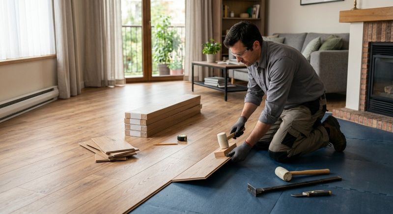 Laminate Floor Replacement in Somerville, MA