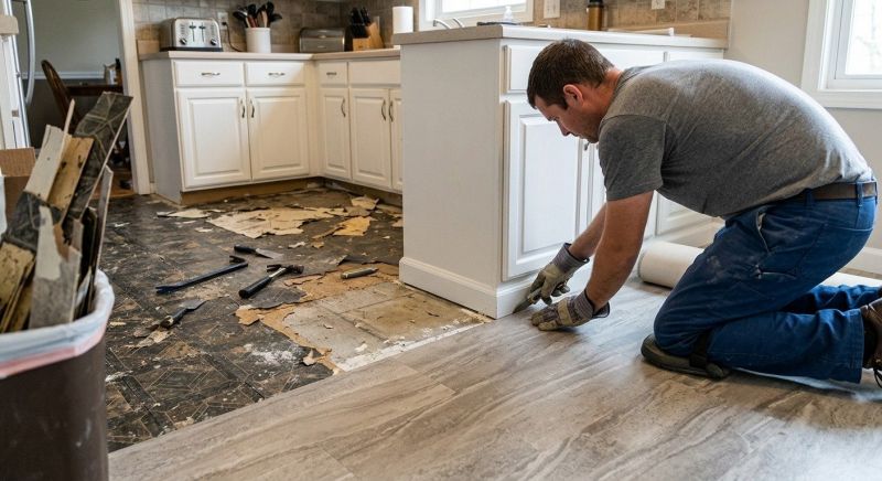 Linoleum Floor Installation in Needham, MA