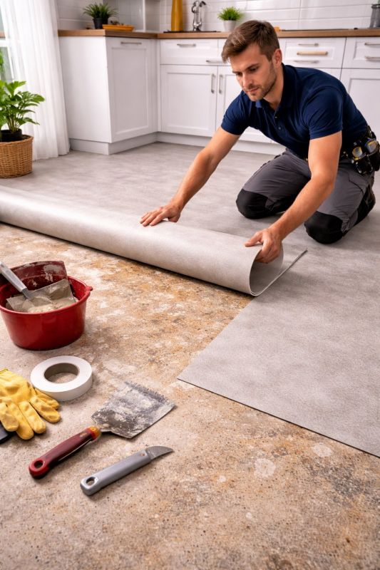 Linoleum Floor Installation in Southborough, MA