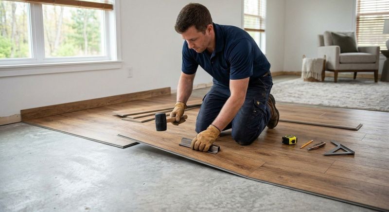 Luxury Vinyl Tile Installation in Plainville, MA