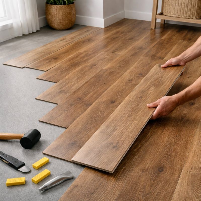 Vinyl Plank Floor Installation in Foxboro, MA