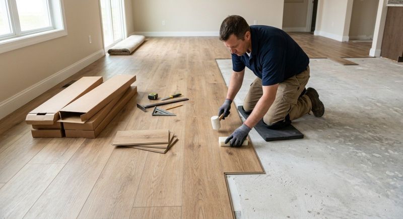 Luxury Vinyl Tile Installation in South Walpole, MA